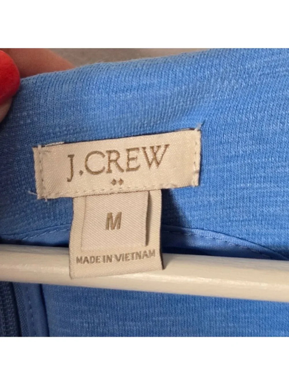 J. Crew Size M Daybreak Cornflower Blue Mini Dress Pockets Sleeveless